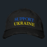 Soutenez la liberté des Casquettes Casquettes brod<br><div class="desc">Ukraine - Paix - Drapeau ukrainien - Liberté - Soutien - Solidarité - Fort Ensemble - Victoire de la Liberté ! Vous pouvez transférer vers plus de 1000 produits Zazzle ! Nous Sommes Avec L'Ukraine !</div>
