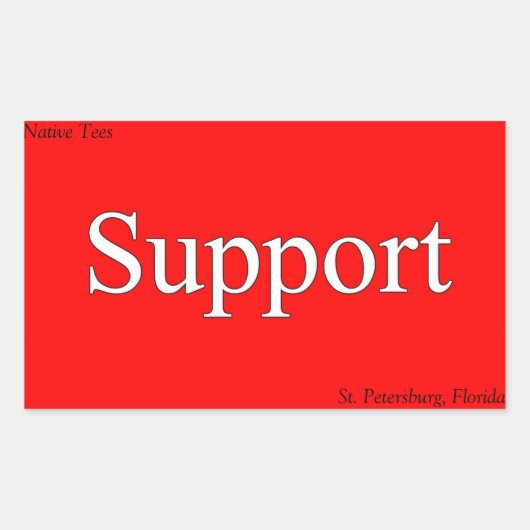 Soutenez les autocollants pour adolescents autocht (Devant)