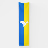 Soutenez l'Ukraine Bannière pacifiste Drapeau ukra (Verticale)