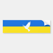 Soutenez l'Ukraine Bumper Sticker Peace Dove (Devant)