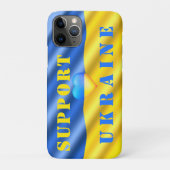 Soutenez l'Ukraine coque iphone drapeau ukrainien (Dos)