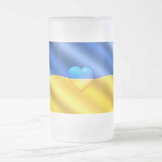 Soutenez l'Ukraine - Mug de bière en verre - Liber (Centre)