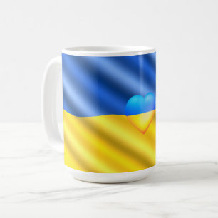 Soutenez l'Ukraine Mug drapeau ukrainien - Liberté
