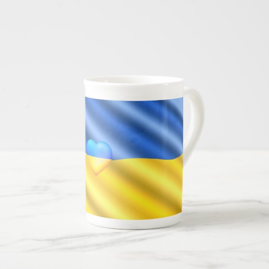 Soutenez l'Ukraine Mug drapeau ukrainien - Liberté (Devant droit)