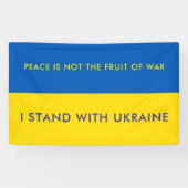 Soutenez l'Ukraine Personnalisée Bannière du drape (Horizontal)
