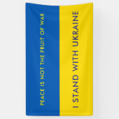 Soutenez l'Ukraine Personnalisée Bannière du drape (Vertical)