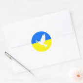 Soutenez l'Ukraine Sticker Peace Dove - Liberté (Enveloppe)