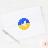 Soutenez l'Ukraine Stickers Dove de Paix - Liberté (Enveloppe)