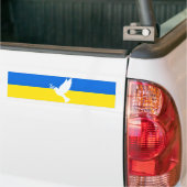 Soutenez l'Ukraine Stickers pare-chocs Peace Dove (Sur camion)