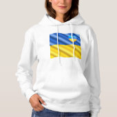 Soutenez l'Ukraine Sweat - shirt à capuche drapeau (Devant)