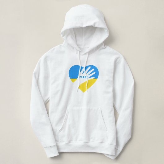 Soutenez l'Ukraine Sweat - shirt à capuche Paix Uk (Design devant)
