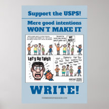 Soutenez l'USPS ! Poster