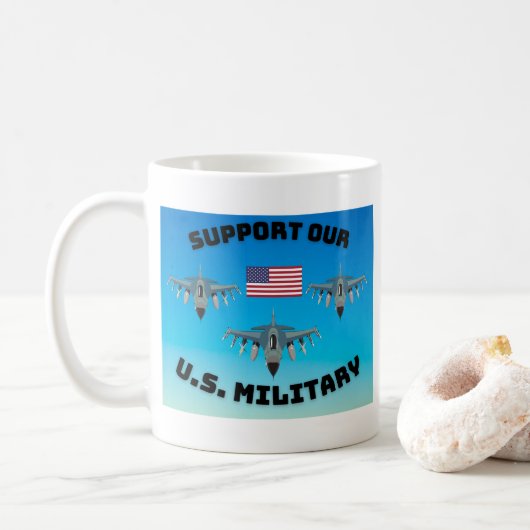 Soutenez notre Mug Militaire Américain (Avec donut)