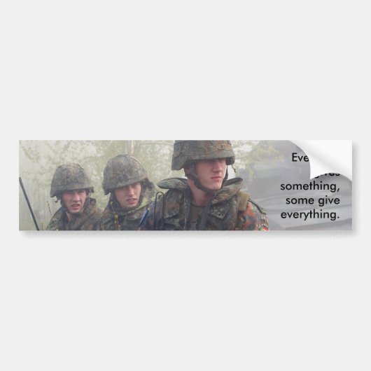 Soutenez Notre Stickers Bumper Troops (Devant)