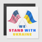 Soutenez Ukraine Car Magnets Nous Sommes Avec L'Uk (Devant / Derrière)