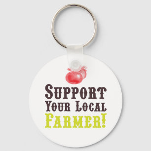Soutenez Votre Agriculteur Local ! Porte-clés