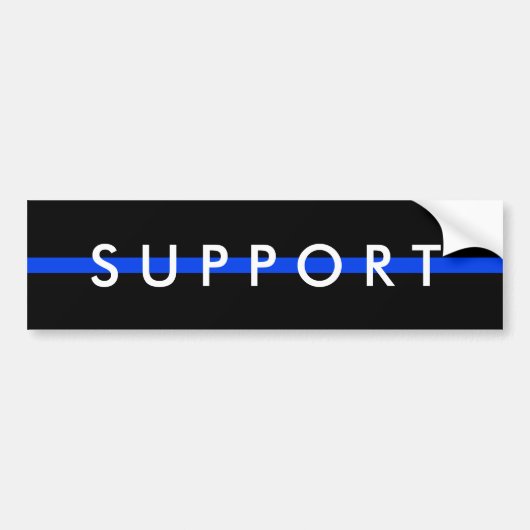 SOUTENIR LE Sticker Bumper DE LA POLICE (Devant)