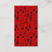 Soutenu pour chanter des cartes de visite (Dos)