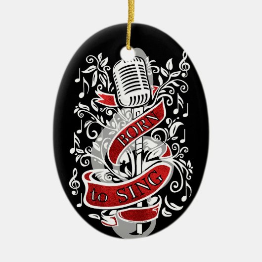 Soutenu pour chanter des ornements de Noël (Devant)