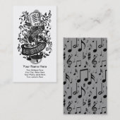 Soutenu pour chanter les cartes de visite 2 (Devant / Derrière)