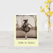 Soutenu pour danser des cartes de note (Fleur jaune)