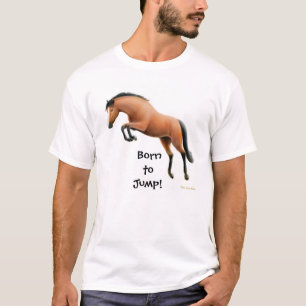 Soutenu pour sauter le T-shirt équestre
