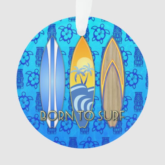 Soutenu pour surfer Tiki bleu (devant)