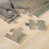 South Africa, Addo Elephant Nat'l Park. Baby Legpuzzel (Zijkant)