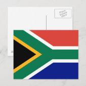 South Africa Flag Briefkaart (Voorkant / Achterkant)