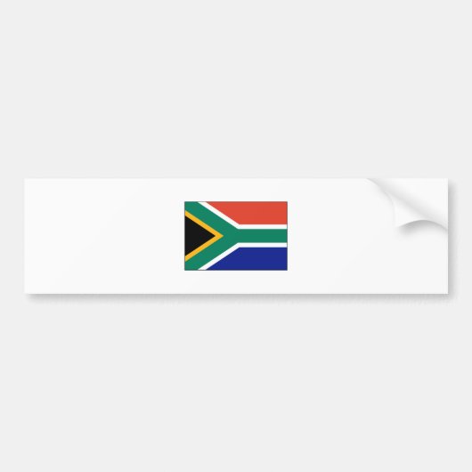 South Africa FLAG International Bumpersticker (Voorkant)