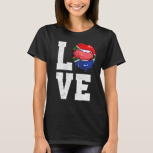 South Africa Flag Soccer Fan Love South African T-shirt
