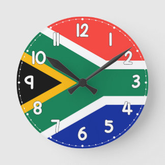 South Africa Flag Wall Clock -  Ronde Klok