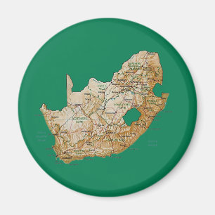 South Africa Map Magnet Magneet