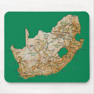 South Africa Map Mousepad Muismat