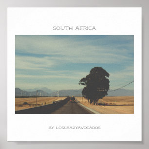 South Africa Natuur Road Landscape Travel Poster