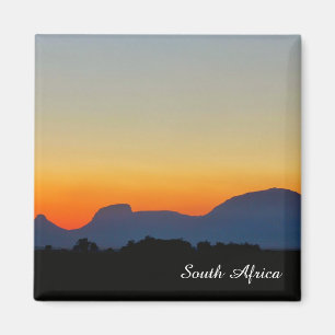 South Africa Sunset Mountains Magnet Magneet