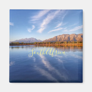 South Africa Water Mountains Lake Landscape Magnet Magneet