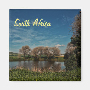 South Africa ZA Pond Trees Landscape Uitzicht Magn Magneet