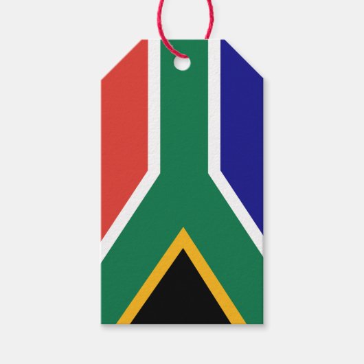 South African Flag Cadeaulabel (Voorkant)