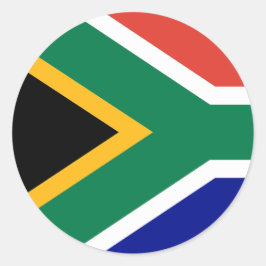 South African Flag Ronde Sticker