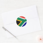 South African Flag Ronde Sticker (Envelop)