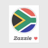 South African Flag Sticker (Vel)