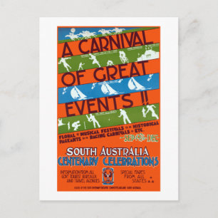 South Australia Festival Travel Briefkaart