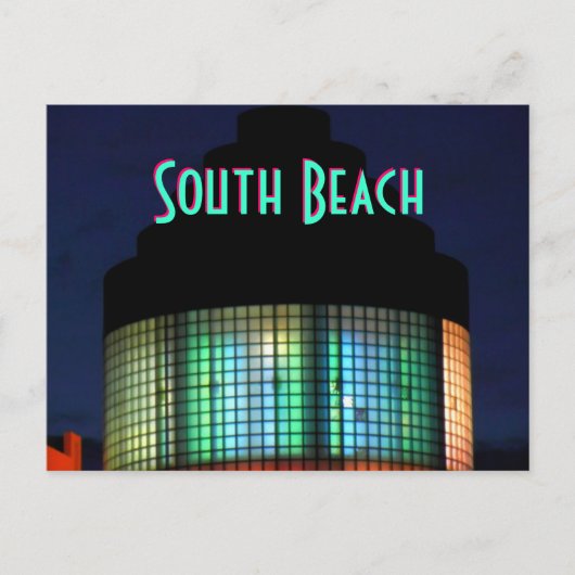 ~South Beach Art Deco~ CARTE POSTALE (Devant)