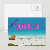 ~South Beach~ CARTE POSTALE (Devant / Derrière)