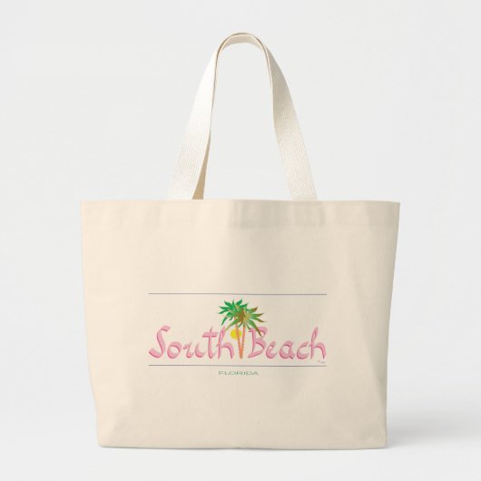 South Beach, FL Grote Tote Bag (Voorkant)
