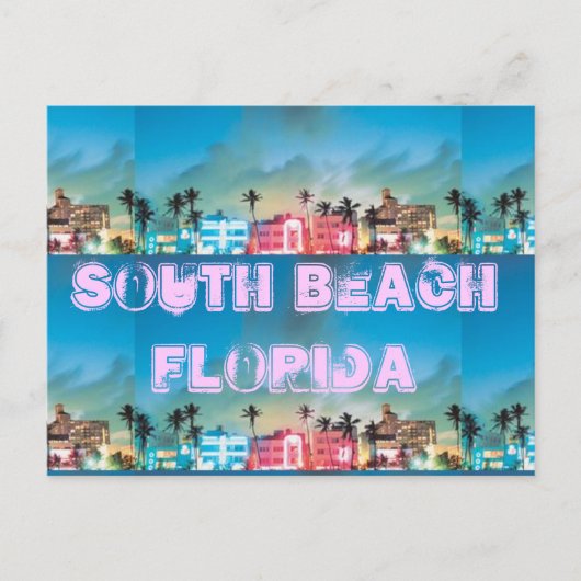SOUTH BEACH, Florida Briefkaart (Voorkant)