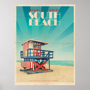  South Beach Florida Poster