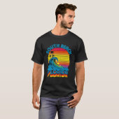 South Beach Florida Retro Throwback Surf & Beach S T-shirt (Voorkant volledig)
