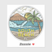 South Beach Florida Sticker (Vel)